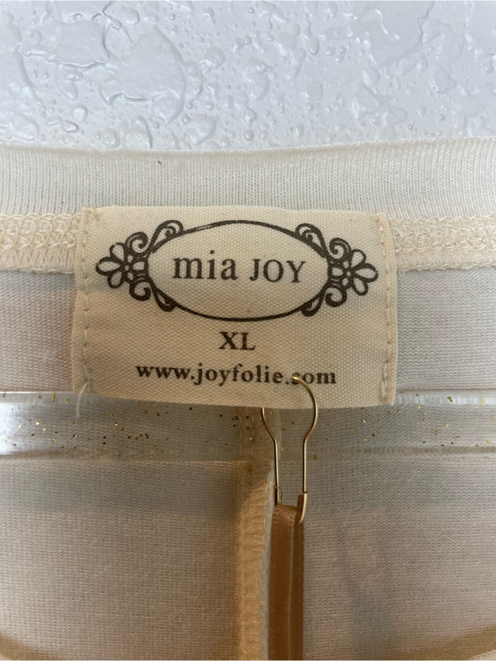 Bnwt! Mia Joy Joyfolie Cream Top with Colorful Sunset Graphic Size XL - Picture 6 of 9